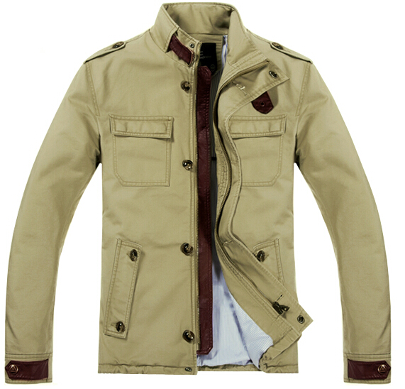 man cotton jacket NS-12090 dk.khaki
